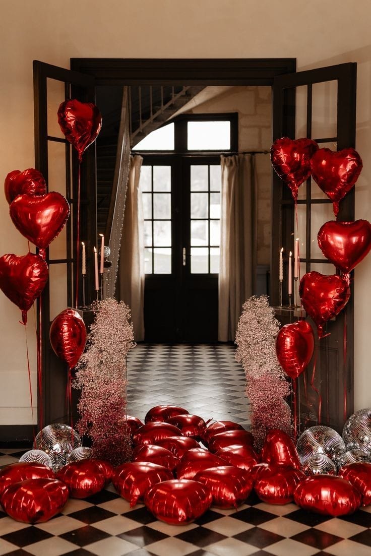 Valentines and Anniversary Balloons Decoration