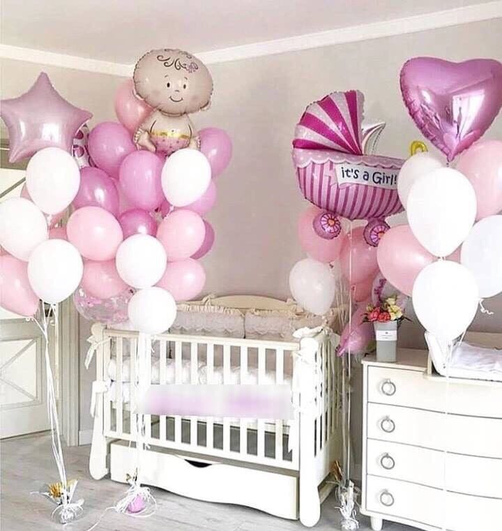 Baby Girls balloons bouquet