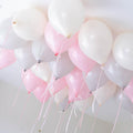 pastel ceiling balloons
