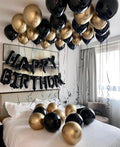 Black and Gold surprise balloons