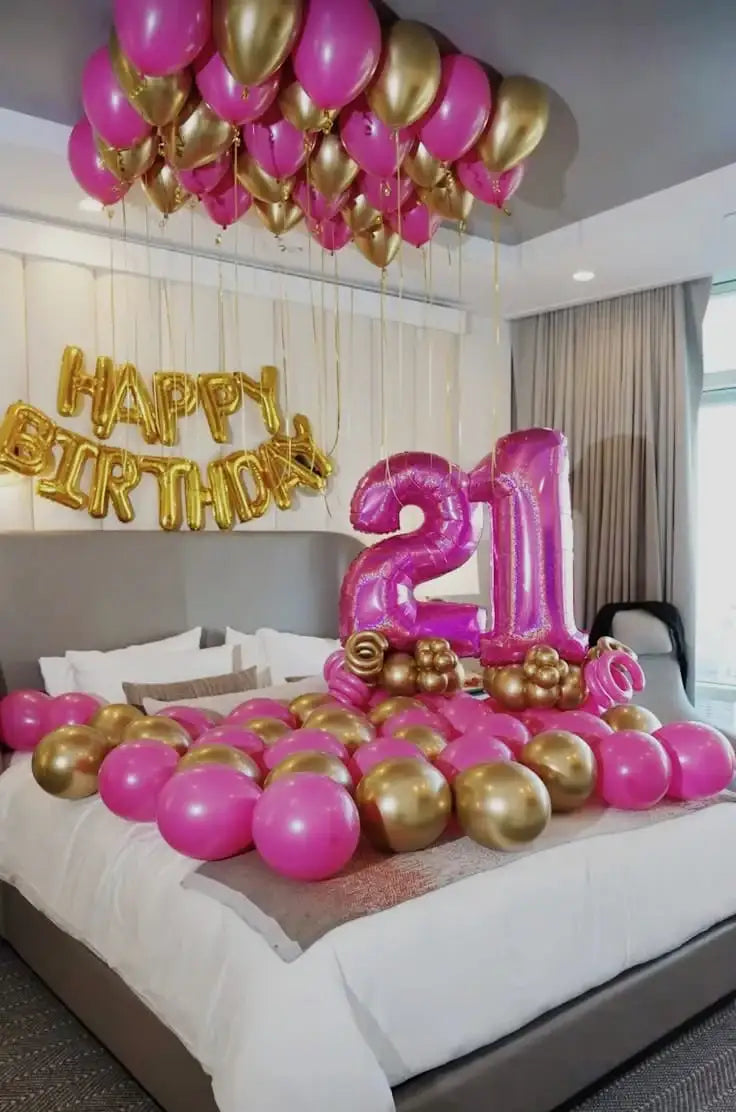 3 COLOURS HAPPY BIRTHDAY BALLONS